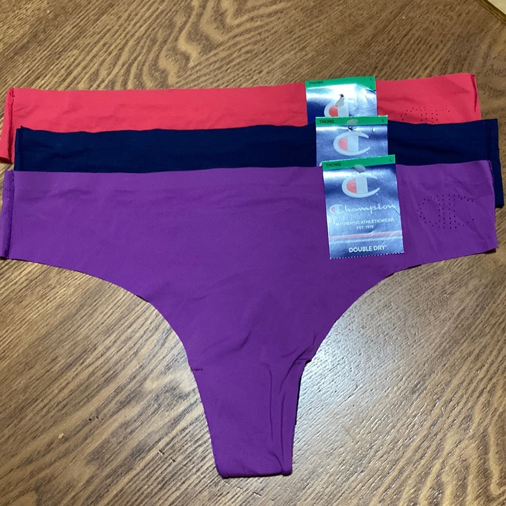 Champion Women’s Bundle of 3 Thongs (size L) NWT